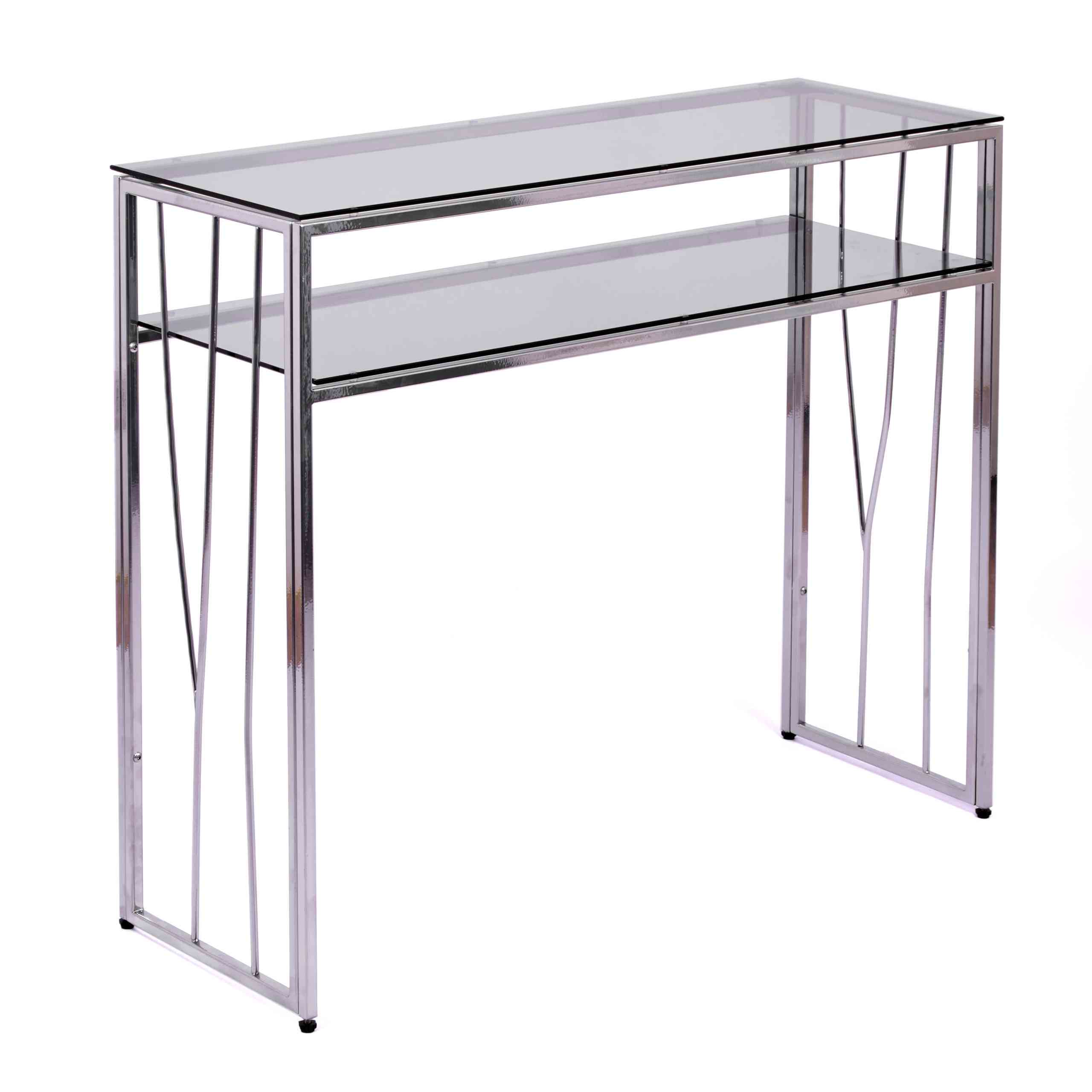 Консольный стол 1121-CS grey серебряный AllConsoles 100x35x80