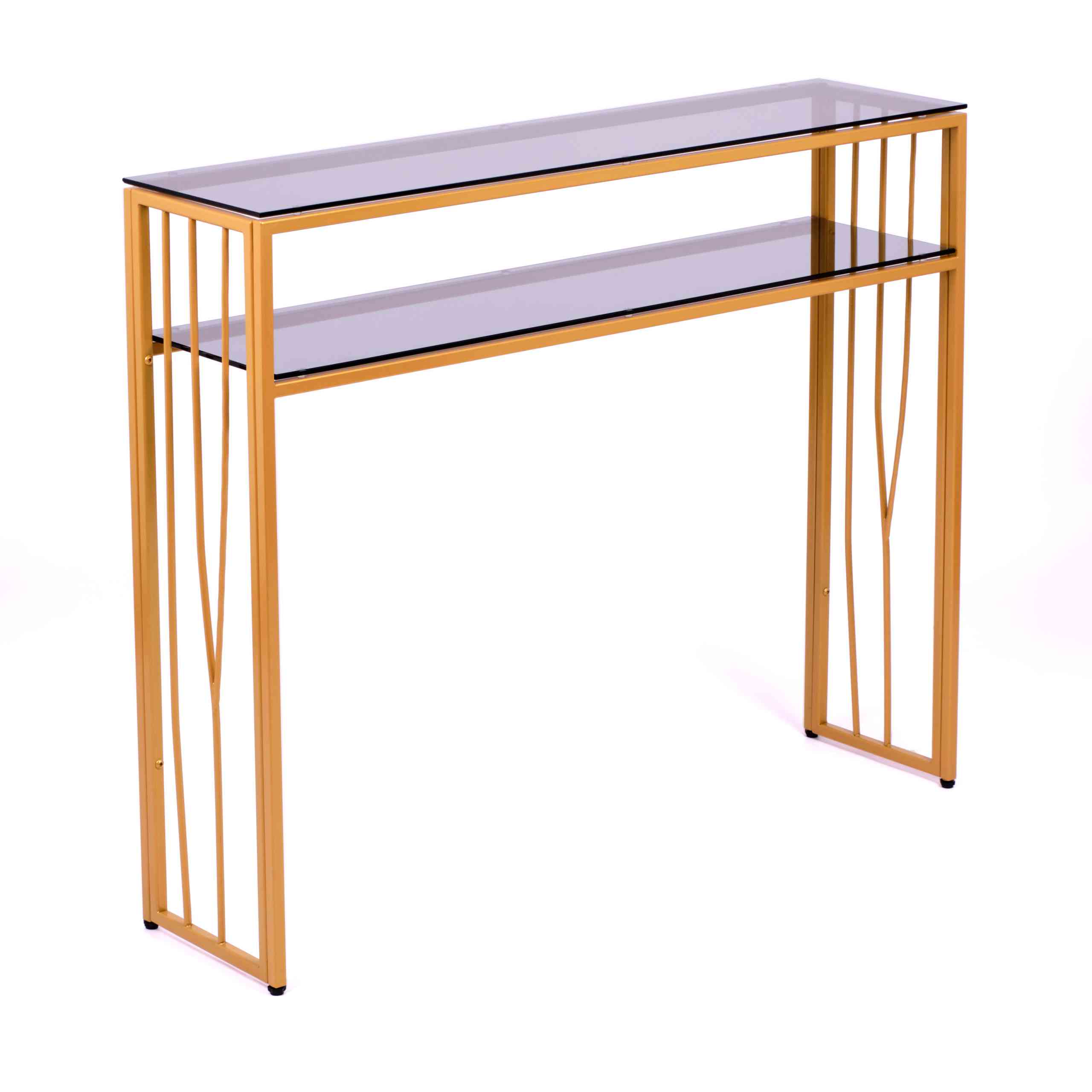Консольный стол 1122-CG grey золотой AllConsoles 100x25x80 1