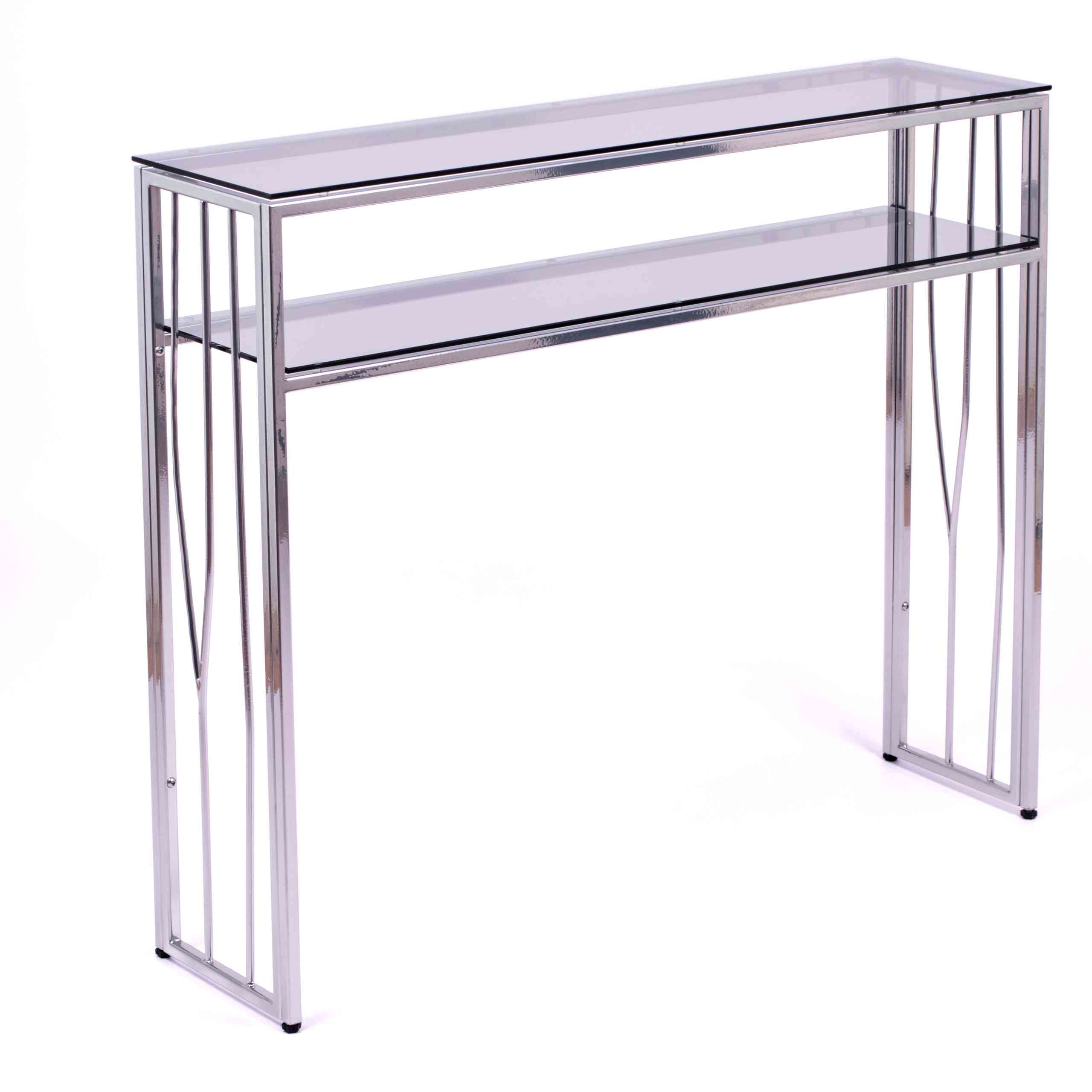Консольный стол 1122-CS grey серебряный AllConsoles 100x25x80