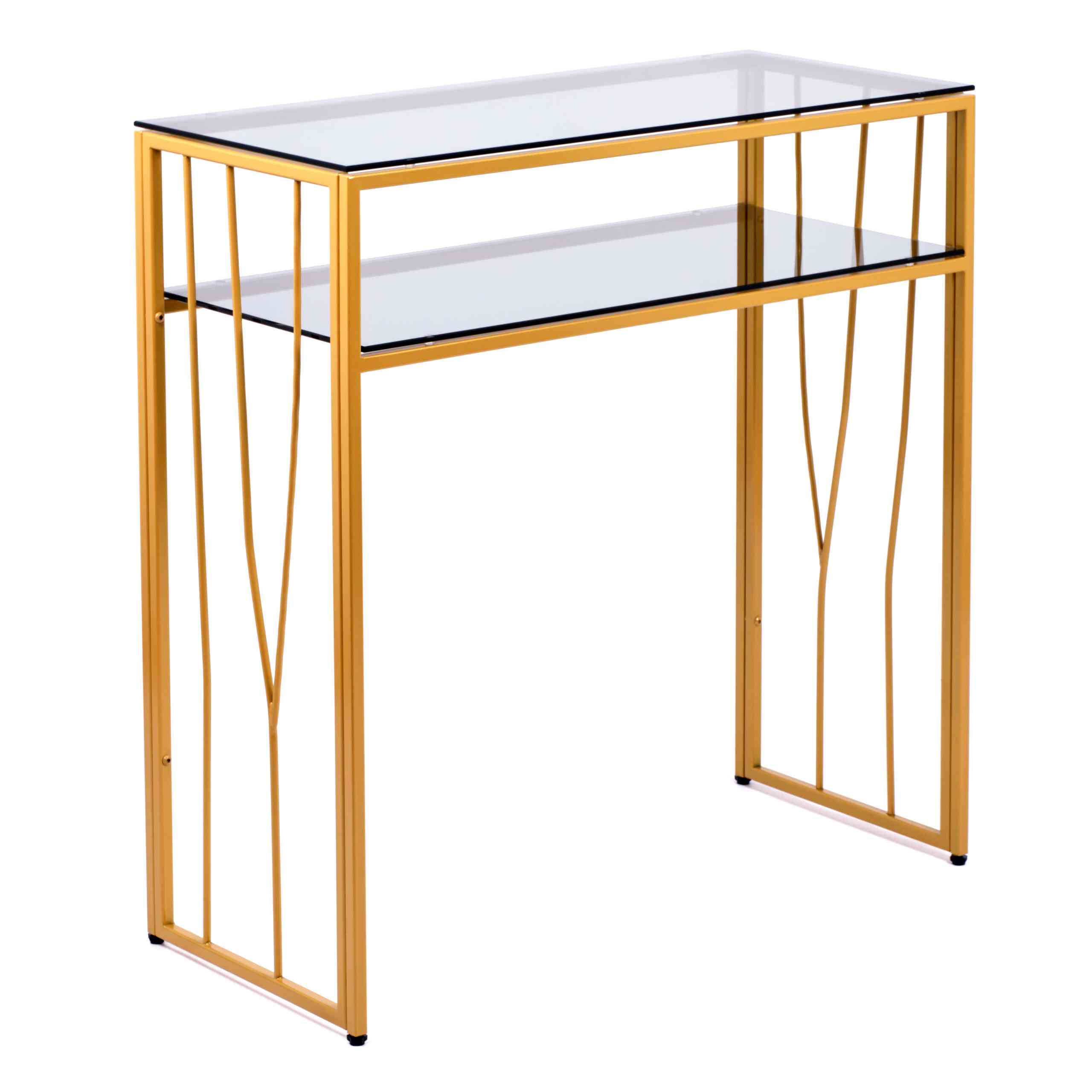 Консольный стол 1123-CG grey золотой AllConsoles 80x35x80