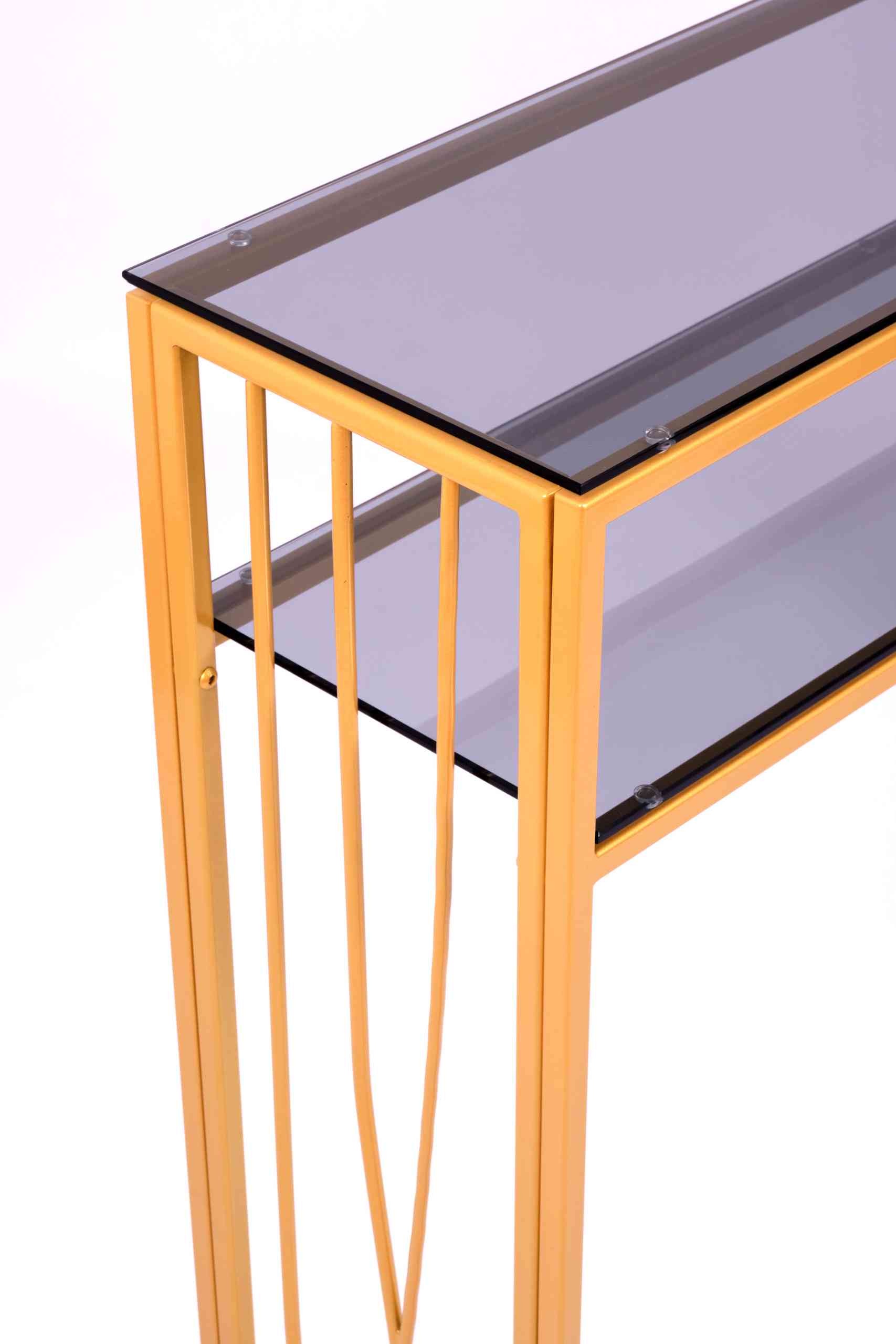 Консольный стол 1122-CG grey золотой AllConsoles 100x25x80 3