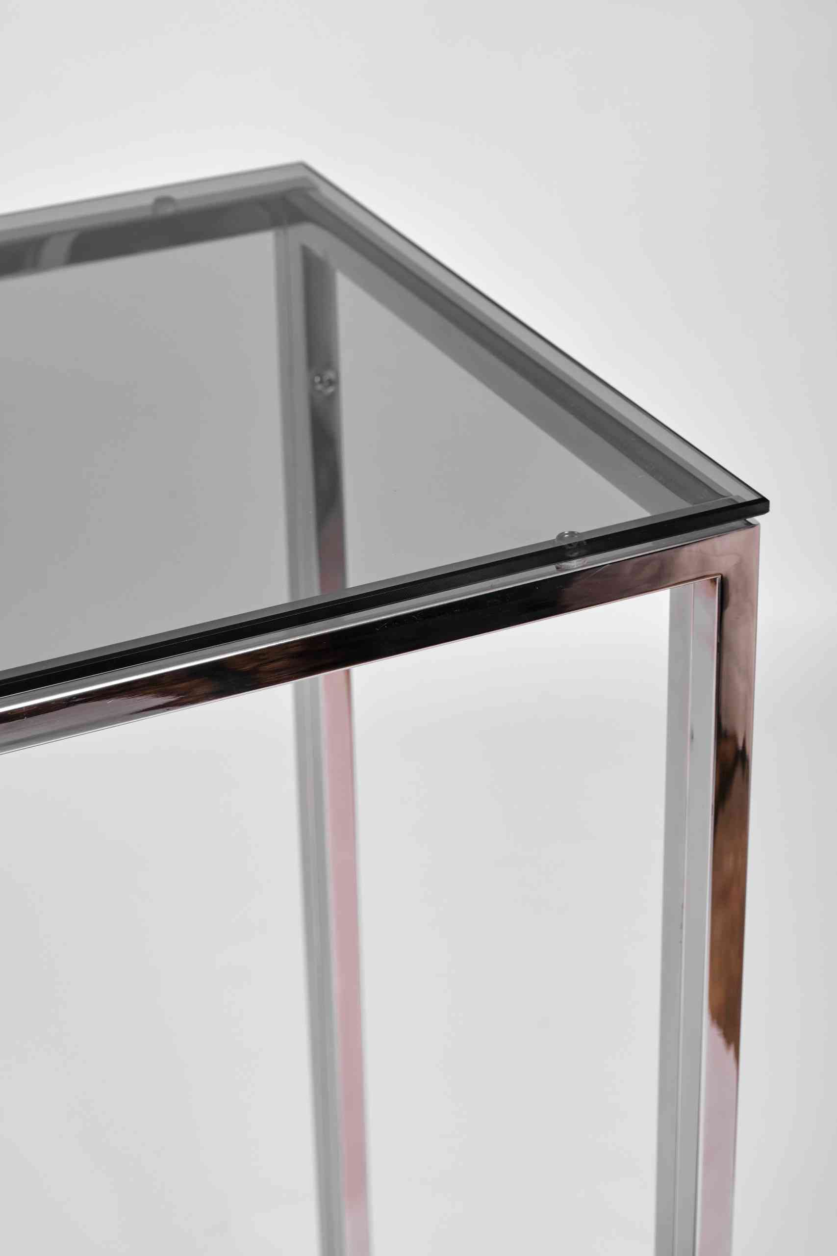 Консольный стол 2081-CS grey зеркальный хром AllConsoles 100x35x80 4