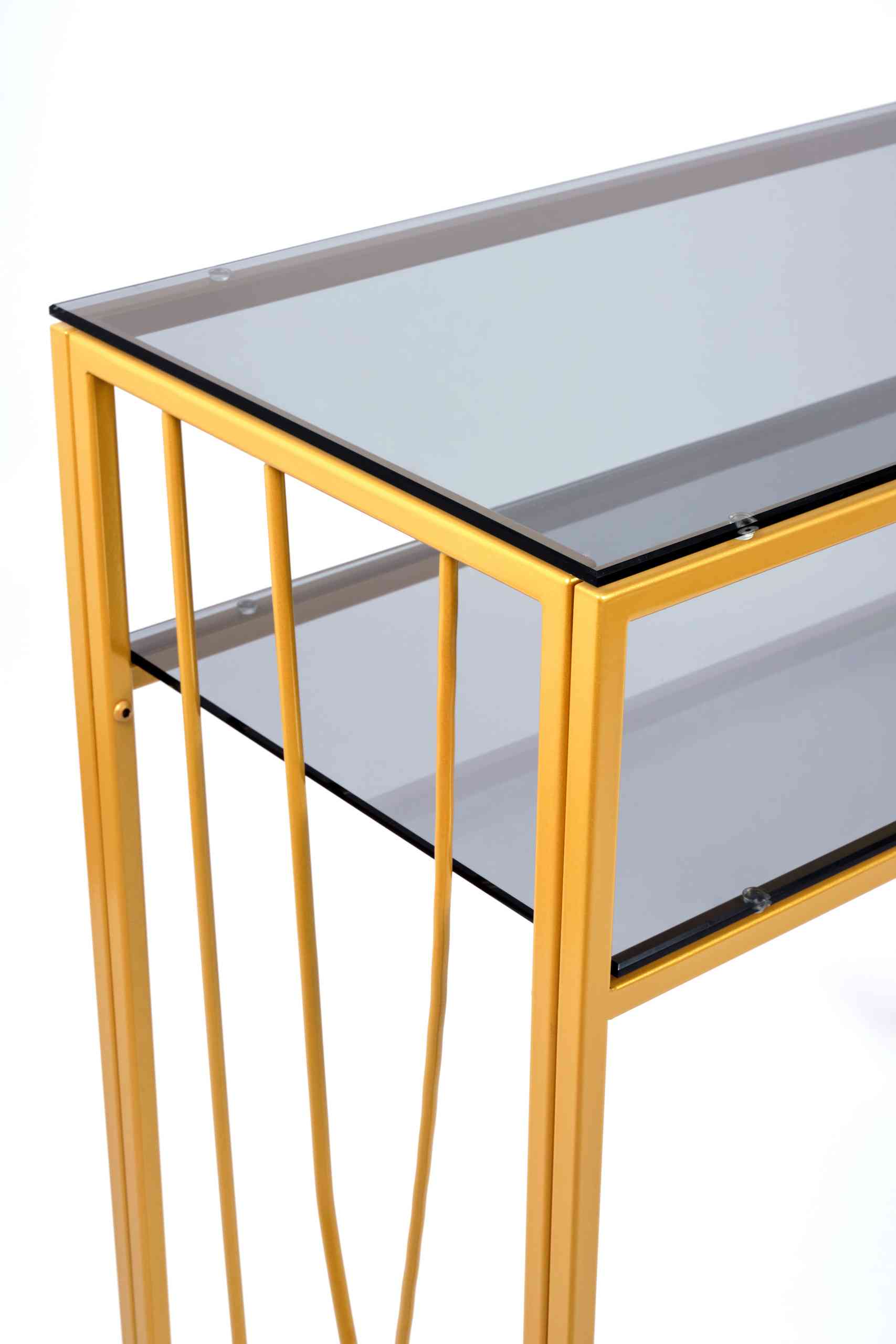 Консольный стол 1123-CG grey золотой AllConsoles 80x35x80 4
