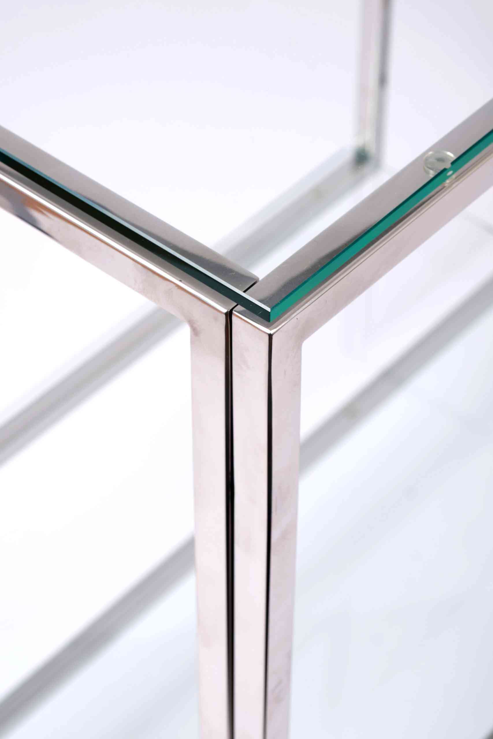 Консольный стол 2011-CC clear зеркальный хром AllConsoles 100x35x80 4