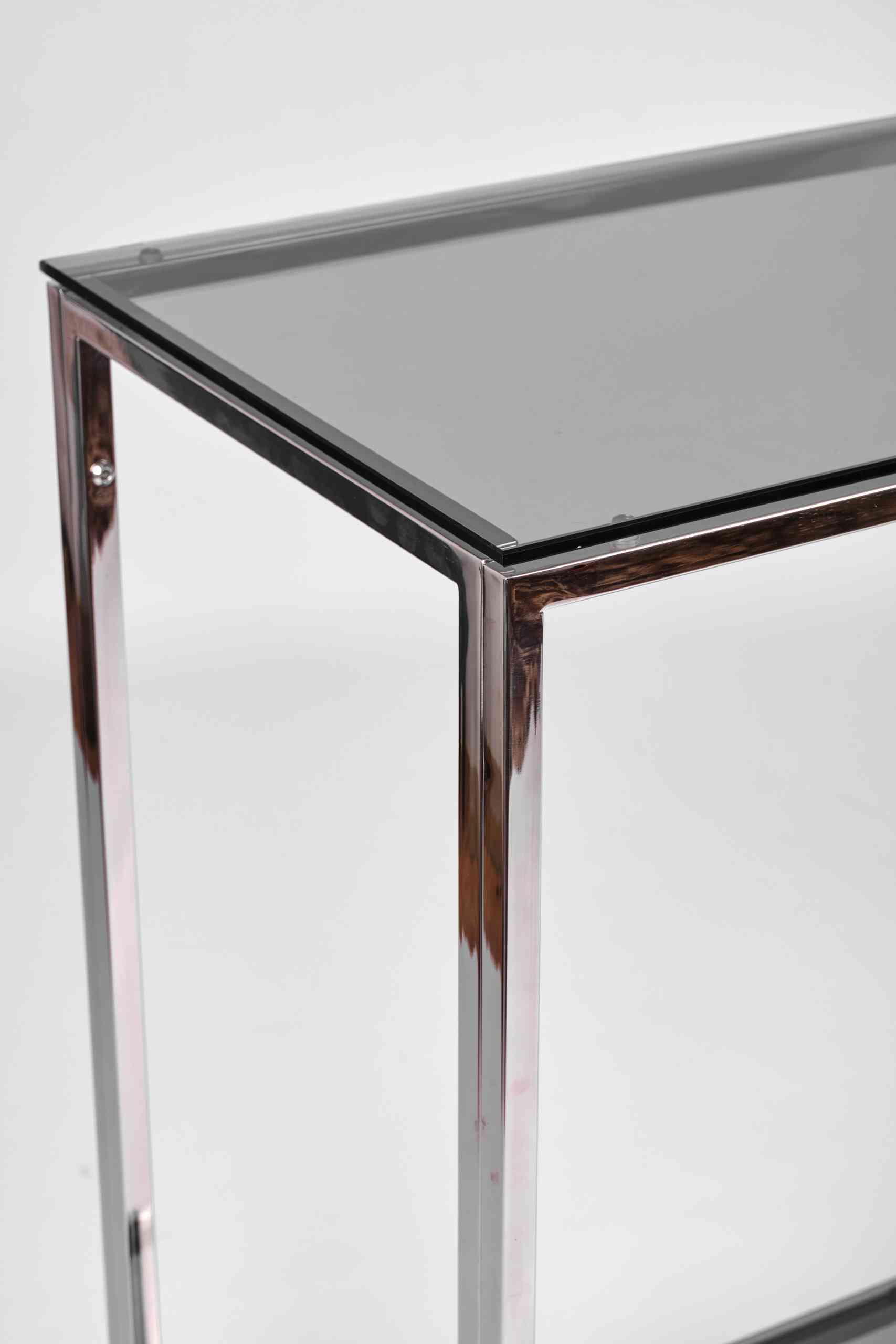 Консольный стол 2081-CS grey зеркальный хром AllConsoles 100x35x80 5