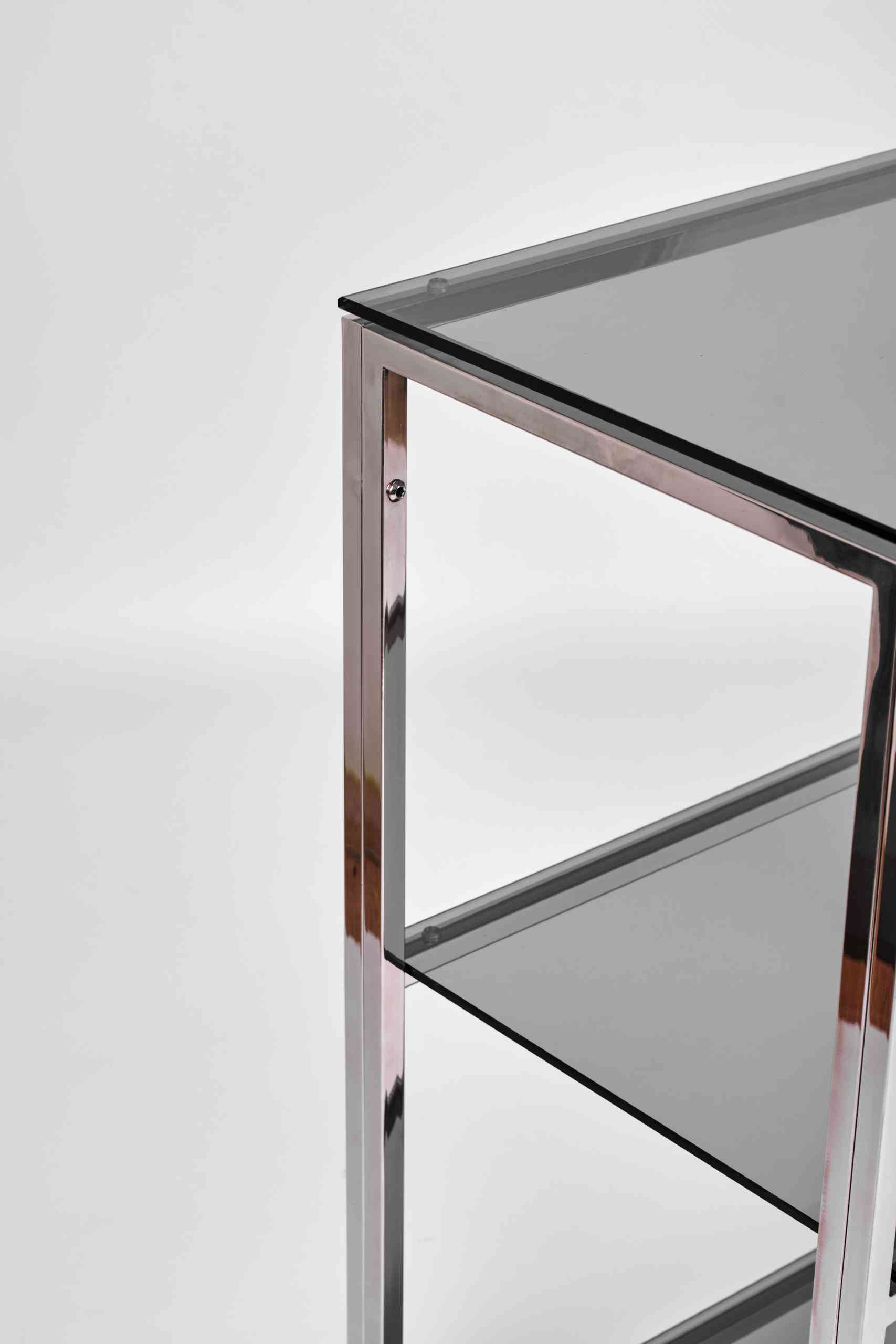 Консольный стол 2043-CS grey зеркальный хром AllConsoles 80x35x80 6