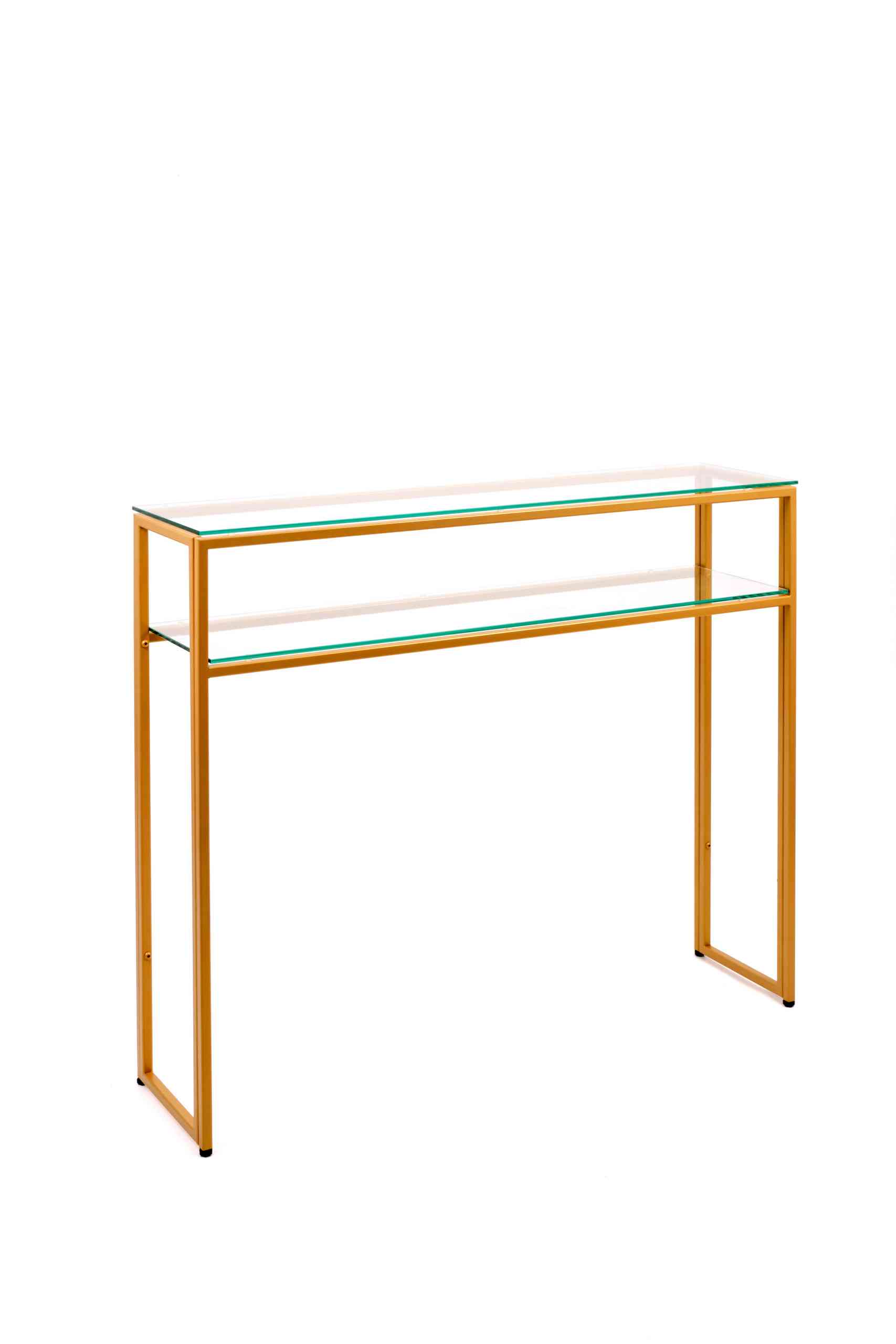 Консольный стол 1042-CG clear золотой AllConsoles 100x25x80