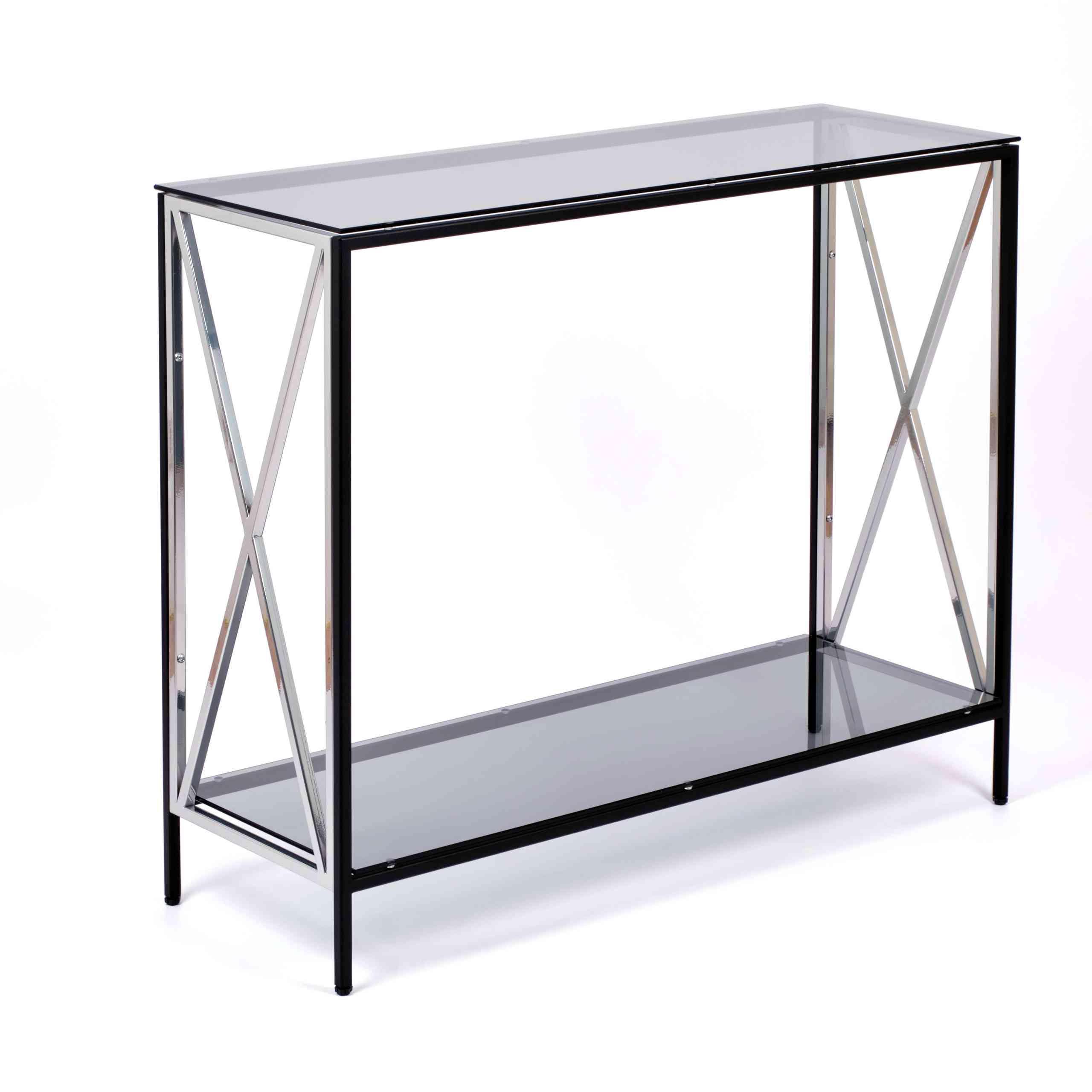 Консольный стол 1031-CB_S grey черный муар, серебряный AllConsoles 100x35x80