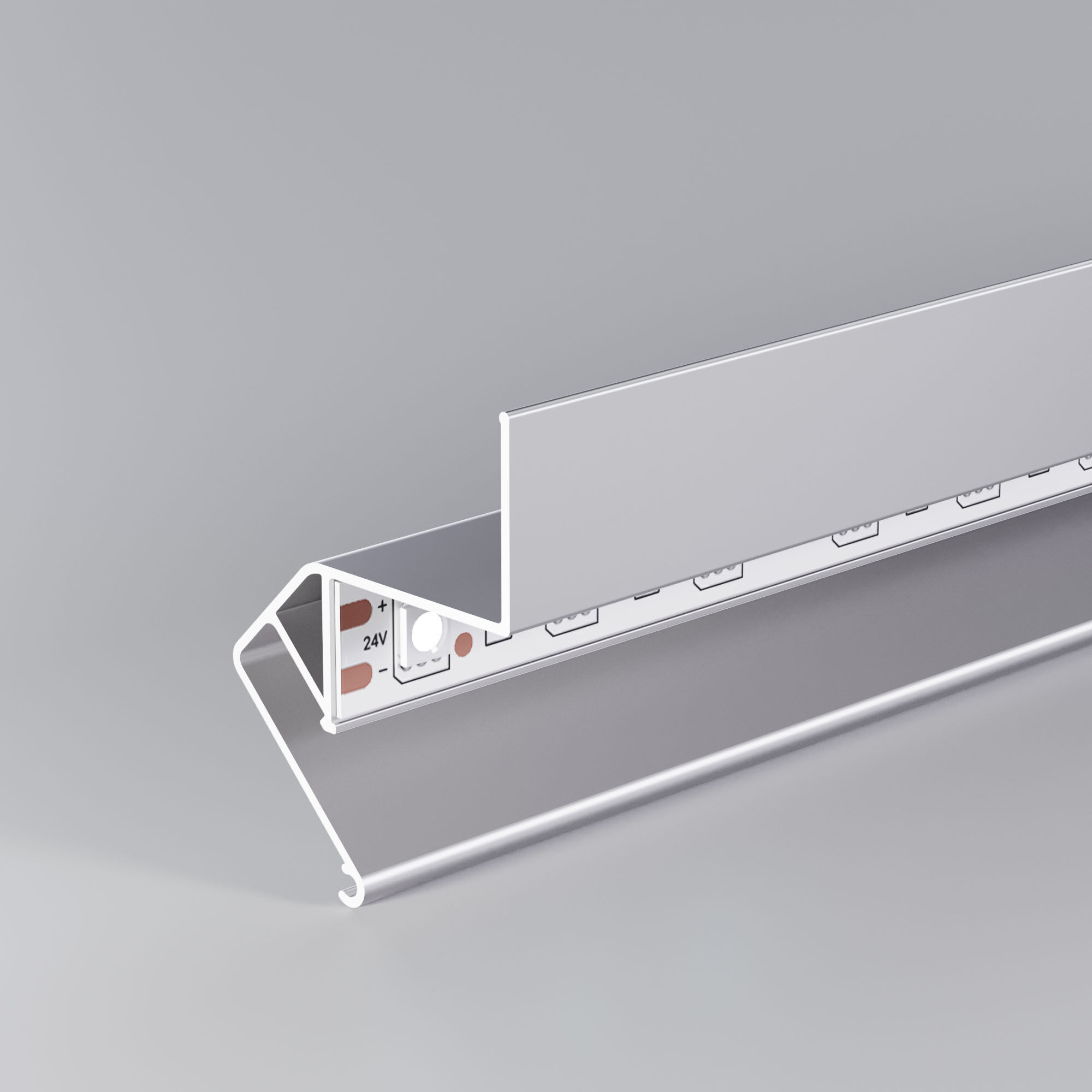 Теневой профиль для натяжных потолков для светодиодной ленты (под ленту до 10 mm) Elektrostandard LL-2-ALP020 LL-2-ALP020 1