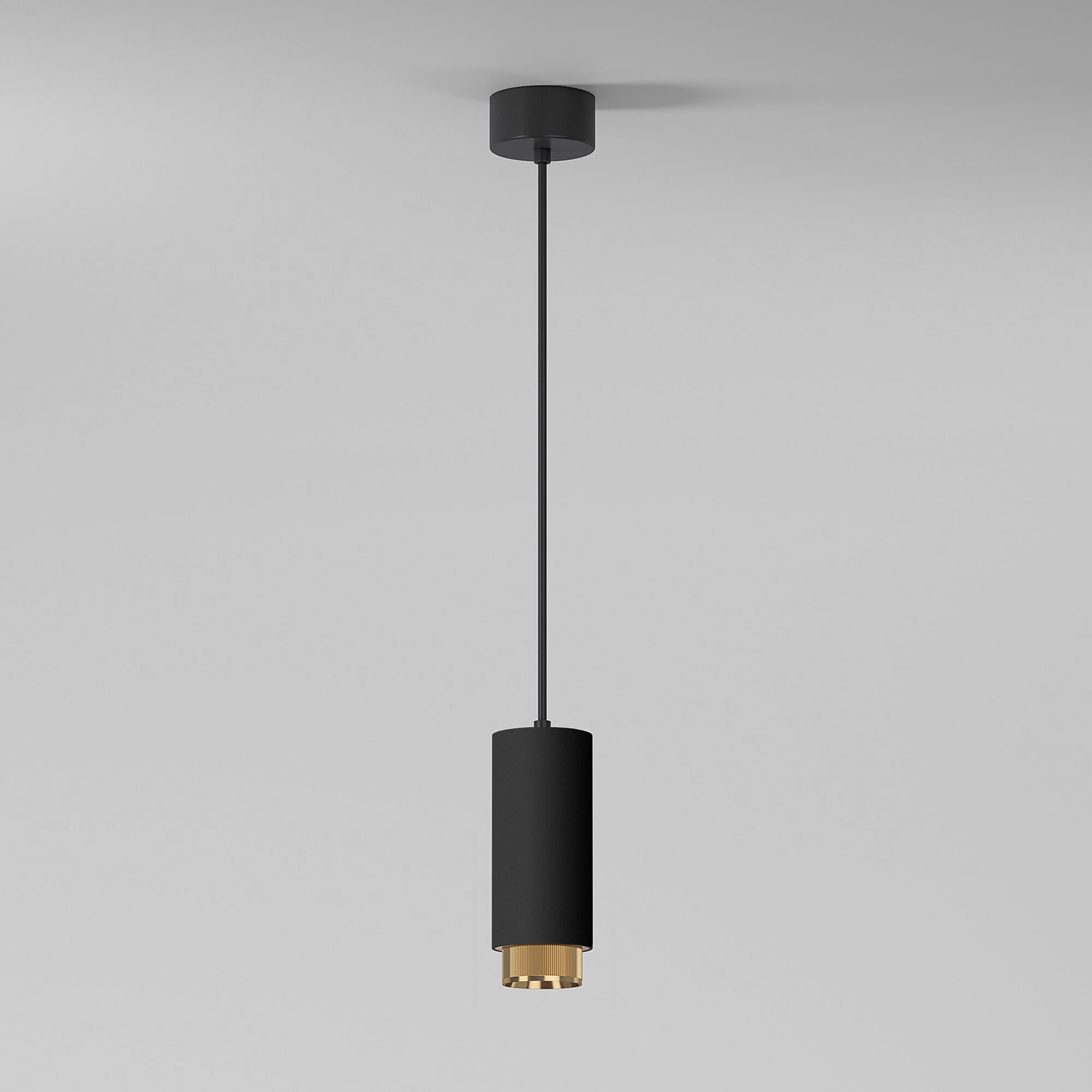 Подвесной светильник Nubis GU10 чёрный/золото Elektrostandard Nubis 50122/1