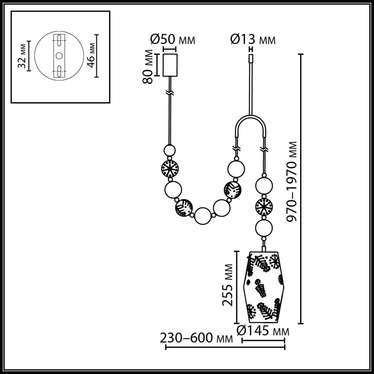 Подвес с держателем VAMVIDNEE VV980093 3 Подвес с держателем VAMVIDNEE VV980093 — изображение 3