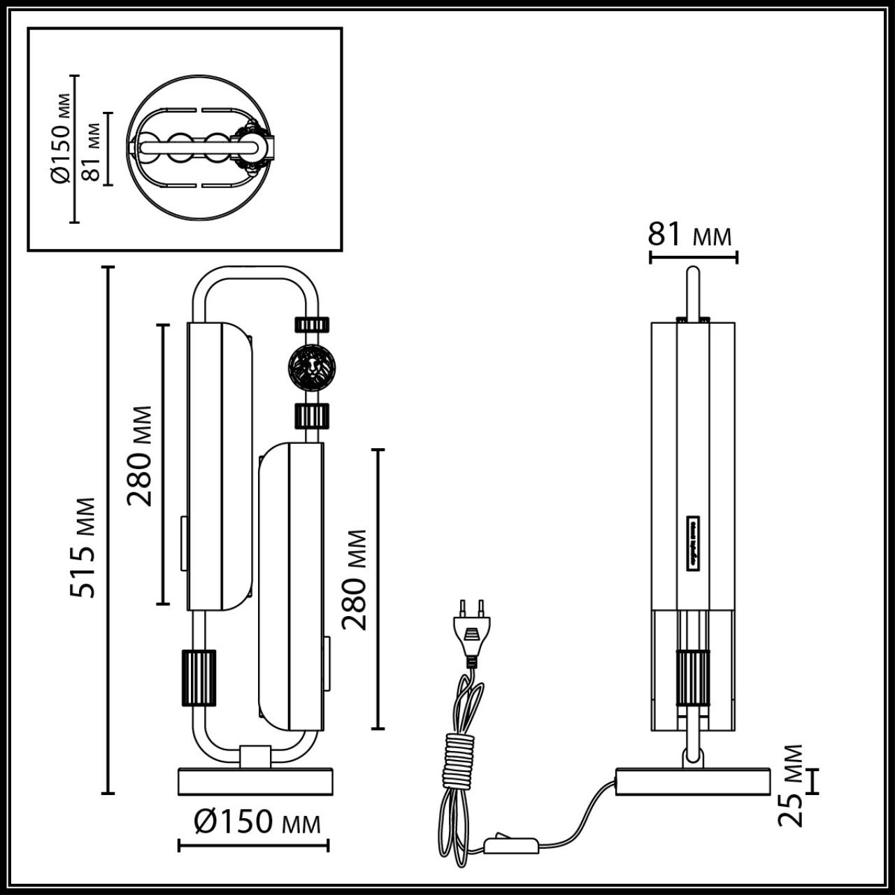 Настольная лампа VAMVIDNEE VV979841 3 Настольная лампа VAMVIDNEE VV979841 — изображение 3