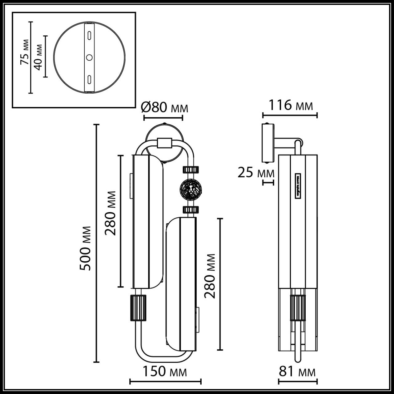 Бра VAMVIDNEE VV980103 3 Бра VAMVIDNEE VV980103 — изображение 3