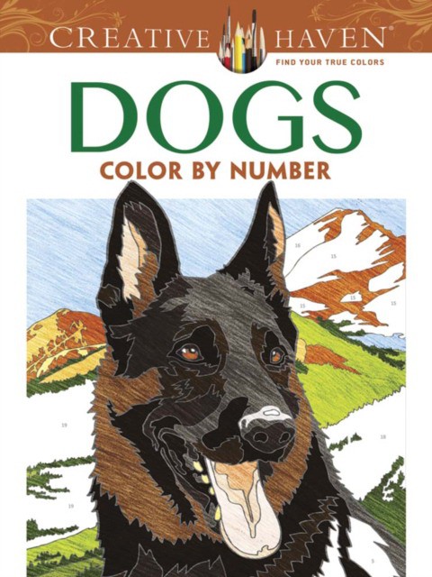 Creative Haven Dogs Color by Number Coloring Book (Диего Хурдан Перейра: Собаки в цвете по номерам) 85 Creative Haven Dogs Color by Number Coloring Book (Диего Хурдан Перейра: Собаки в цвете по номерам) — изображение 85