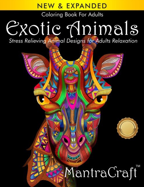 Coloring Book For Adults: Exotic Animals: Stress Relieving Animal Designs for Adults Relaxation (Экзотические животные. Раскраска) 85 Coloring Book For Adults: Exotic Animals: Stress Relieving Animal Designs for Adults Relaxation (Экзотические животные. Раскраска) — изображение 85