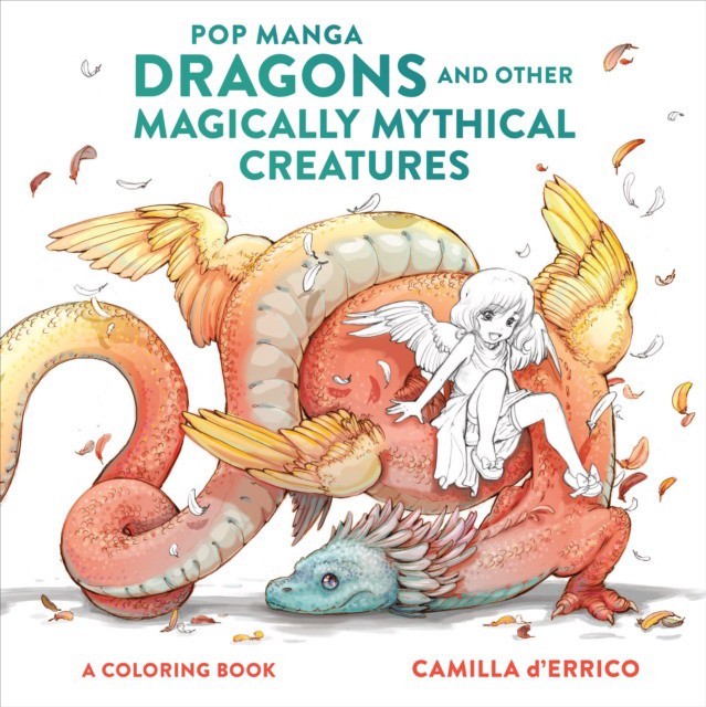 Pop Manga Dragons and Other Magically Mythical Creatures: A Coloring Book (Камилла Д'Эррико: Драконы и другие волшебные мифические существа. Раскраска) 43 Pop Manga Dragons and Other Magically Mythical Creatures: A Coloring Book (Камилла Д'Эррико: Драконы и другие волшебные мифические существа. Раскраска) — изображение 43