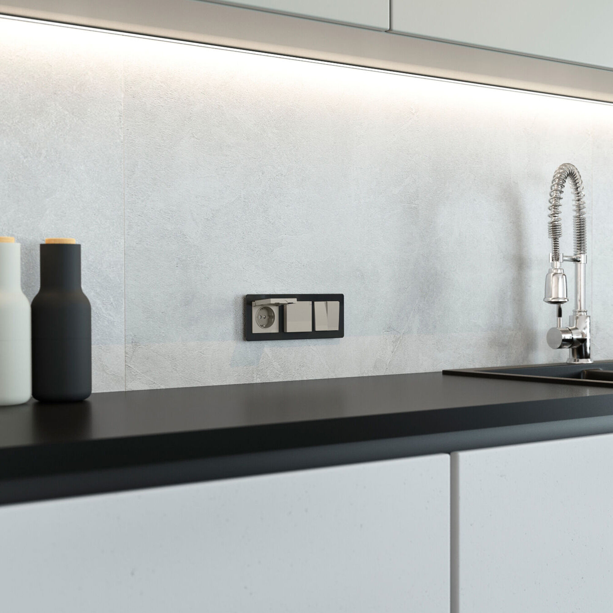 Перекрестный выключатель двухклавишный VAMVIDNEE VV982241 4 Перекрестный выключатель двухклавишный VAMVIDNEE VV982241 — изображение 4