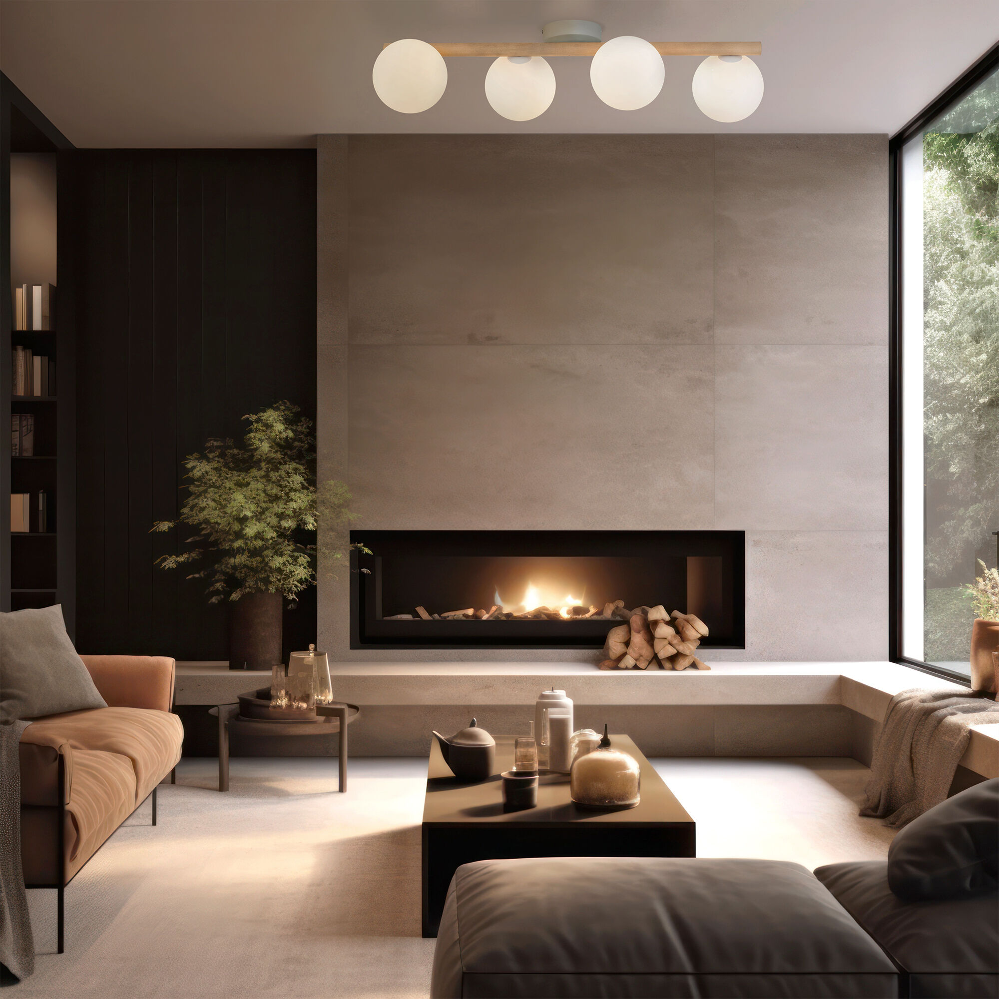 Потолочный светильник со стеклянными плафонами VAMVIDNEE VV1000377 4 Потолочный светильник со стеклянными плафонами VAMVIDNEE VV1000377 — изображение 4