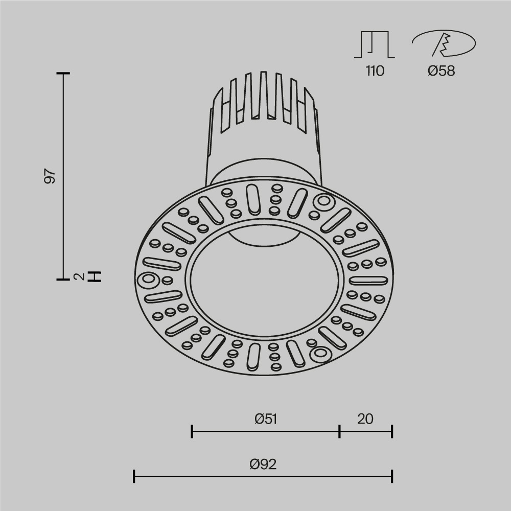 Встраиваемый светильник -- VAMVIDNEE VV986479 13 Встраиваемый светильник -- VAMVIDNEE VV986479 — изображение 13