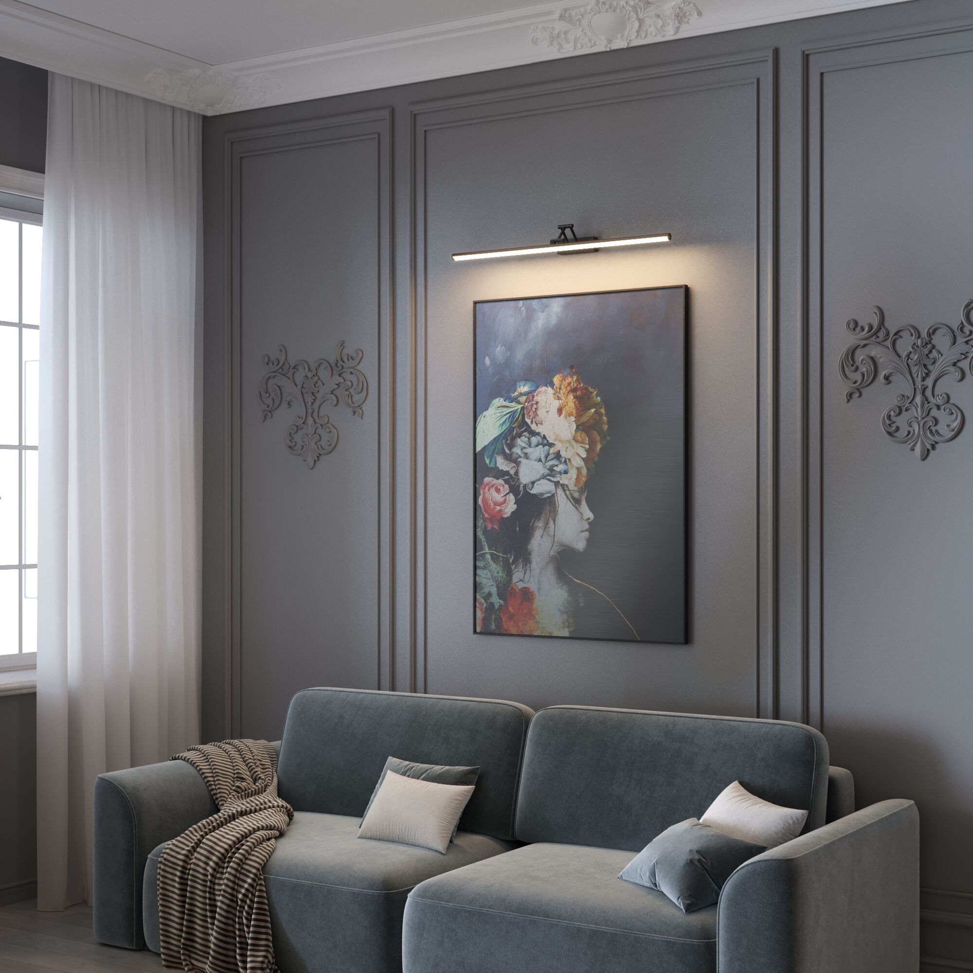 Светильник настенный светодиодный черный VAMVIDNEE VV981347 3 Светильник настенный светодиодный черный VAMVIDNEE VV981347 — изображение 3