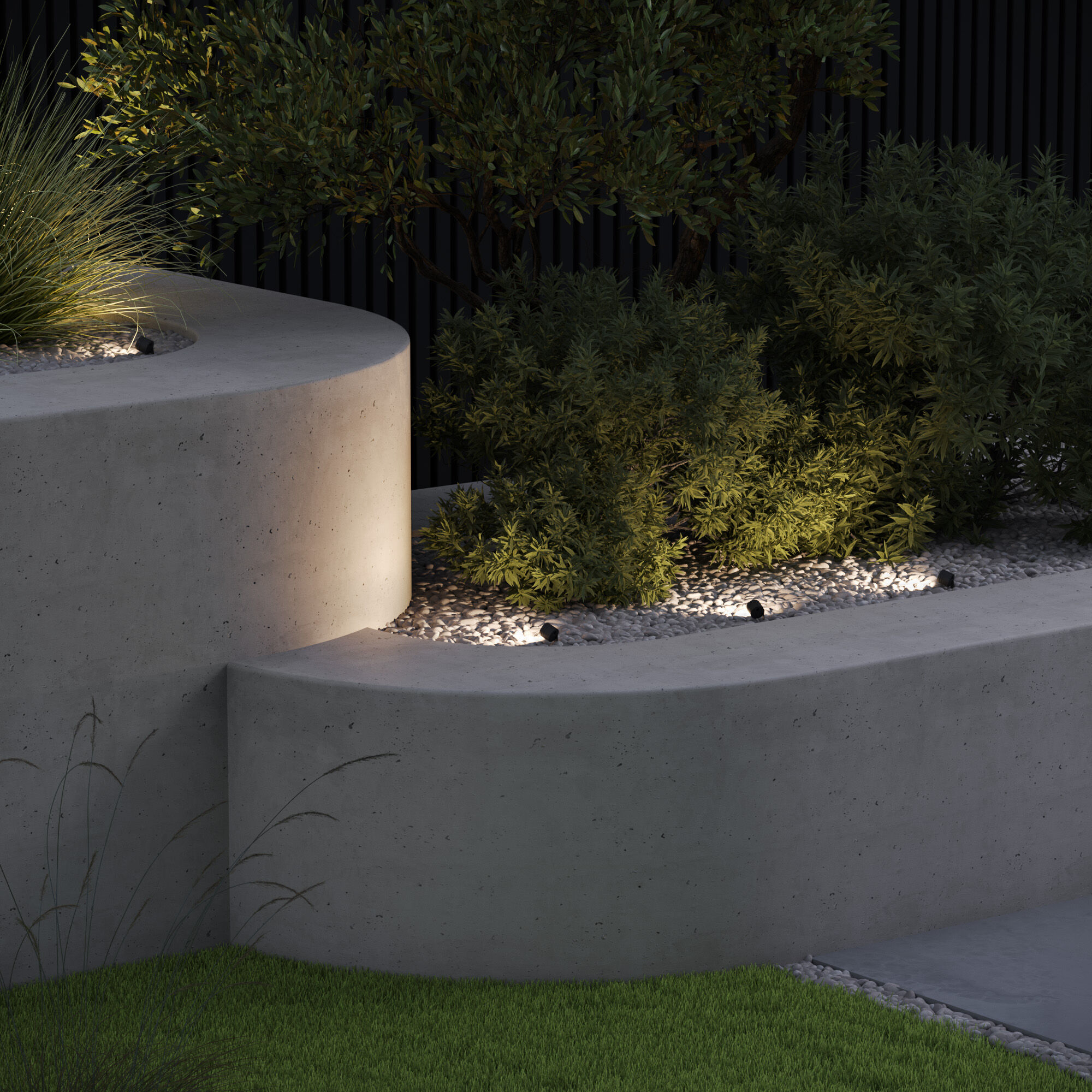 Уличный светодиодный светильник черный VAMVIDNEE VV981937 4 Уличный светодиодный светильник черный VAMVIDNEE VV981937 — изображение 4