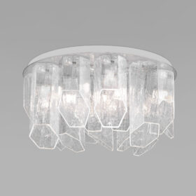 Умный потолочный светильник с плафонами из фактурного стекла VAMVIDNEE VV982149