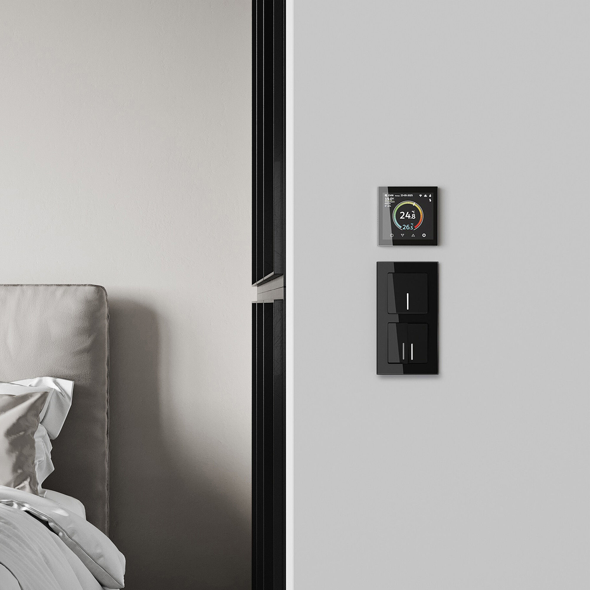 Умный сенсорный терморегулятор с дисплеем черный VAMVIDNEE VV981352 7 Умный сенсорный терморегулятор с дисплеем черный VAMVIDNEE VV981352 — изображение 7