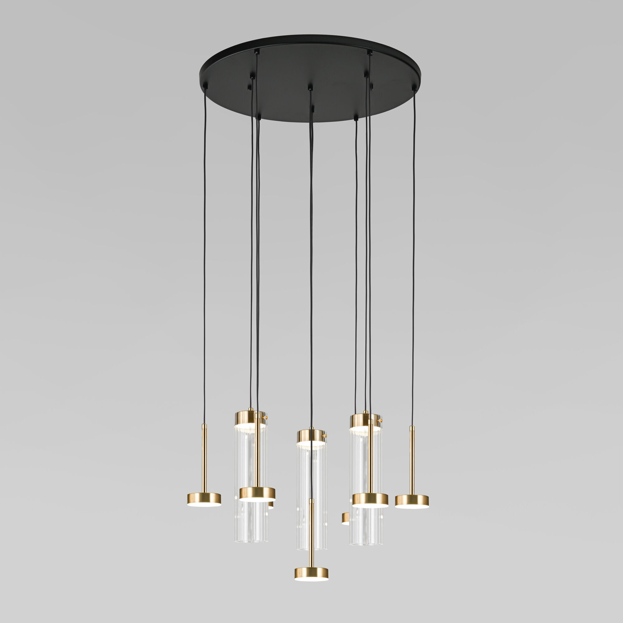 Подвесной светодиодный светильник со стеклянными плафонами VAMVIDNEE VV1023537