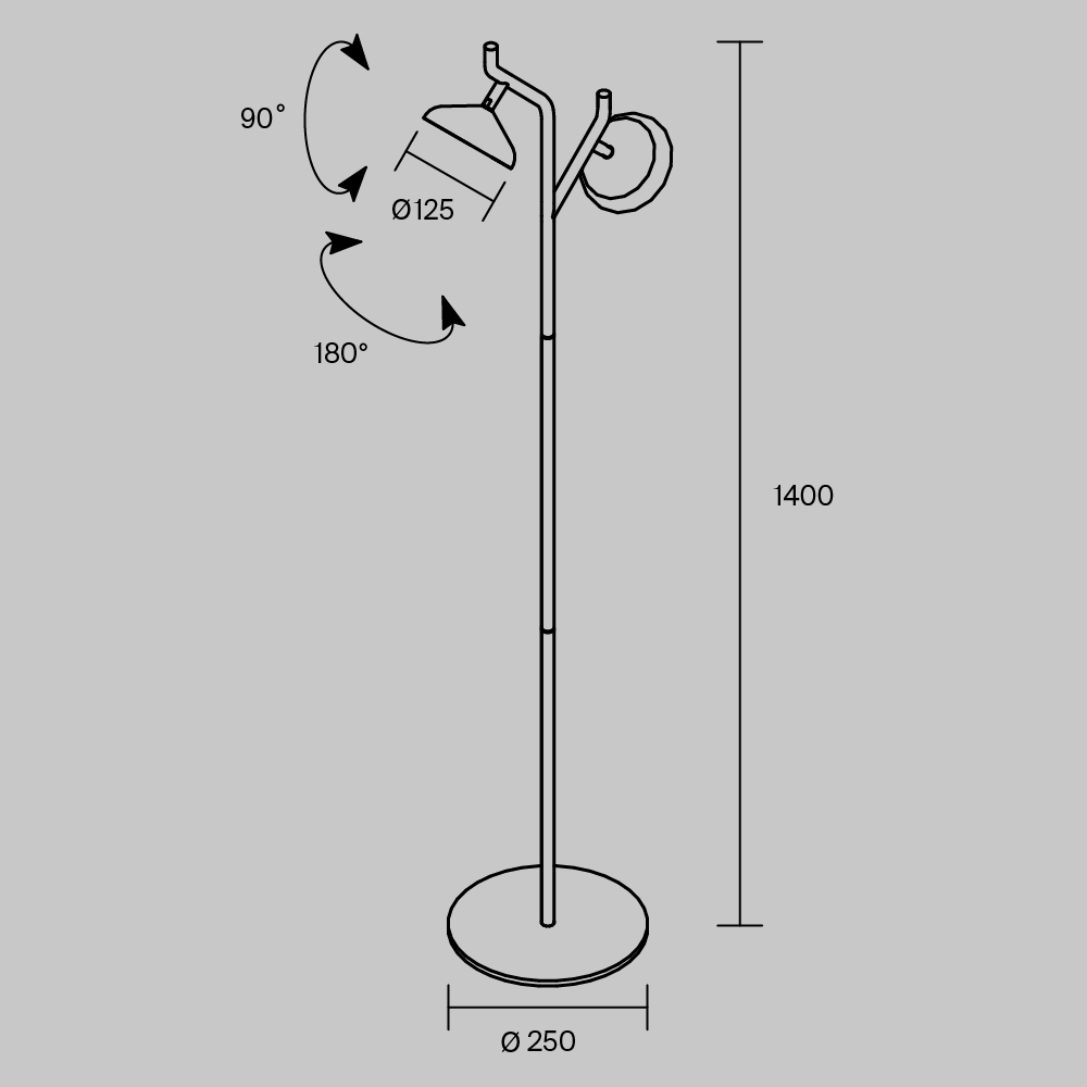 Напольный светильник VAMVIDNEE VV1017212 2 Напольный светильник VAMVIDNEE VV1017212 — изображение 2