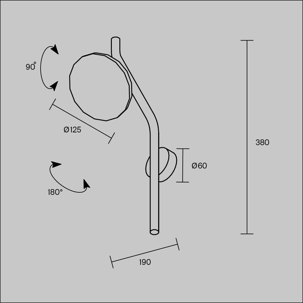 Настенный светильник VAMVIDNEE VV1017261 8 Настенный светильник VAMVIDNEE VV1017261 — изображение 8