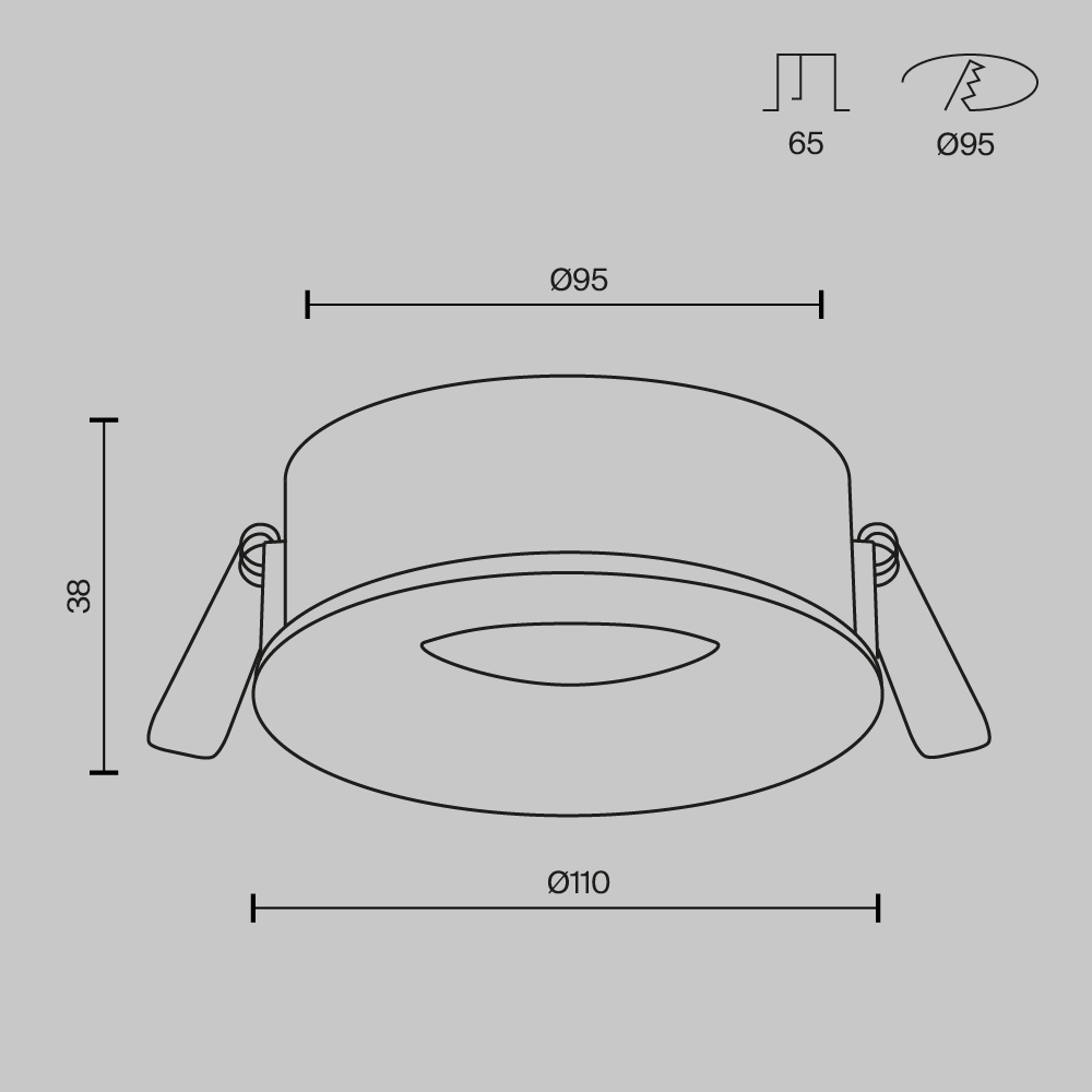 Встраиваемый светильник VAMVIDNEE VV1030388 8 Встраиваемый светильник VAMVIDNEE VV1030388 — изображение 8