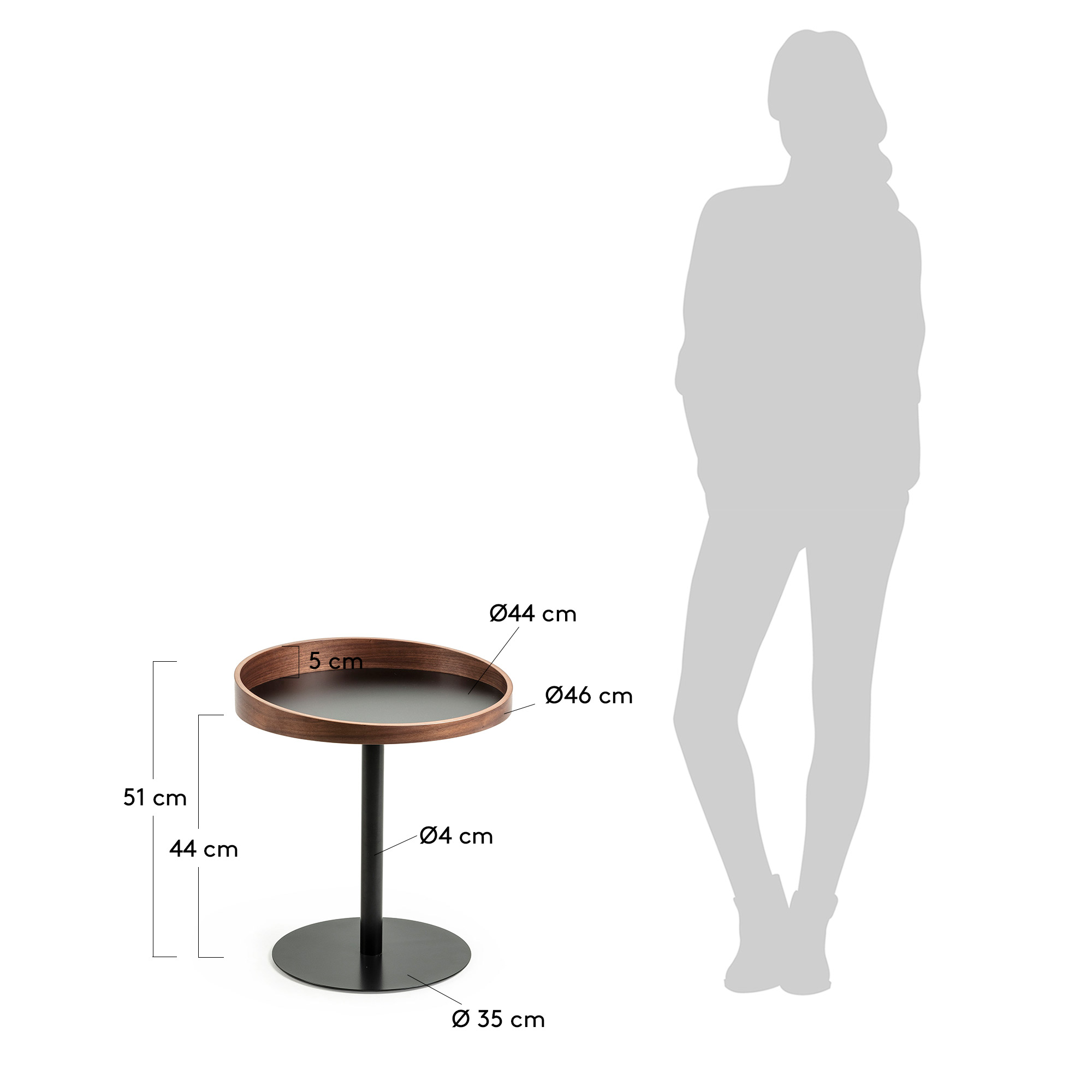 Столик орех VAMVIDNEE VV1027940 3 Столик орех VAMVIDNEE VV1027940 — изображение 3