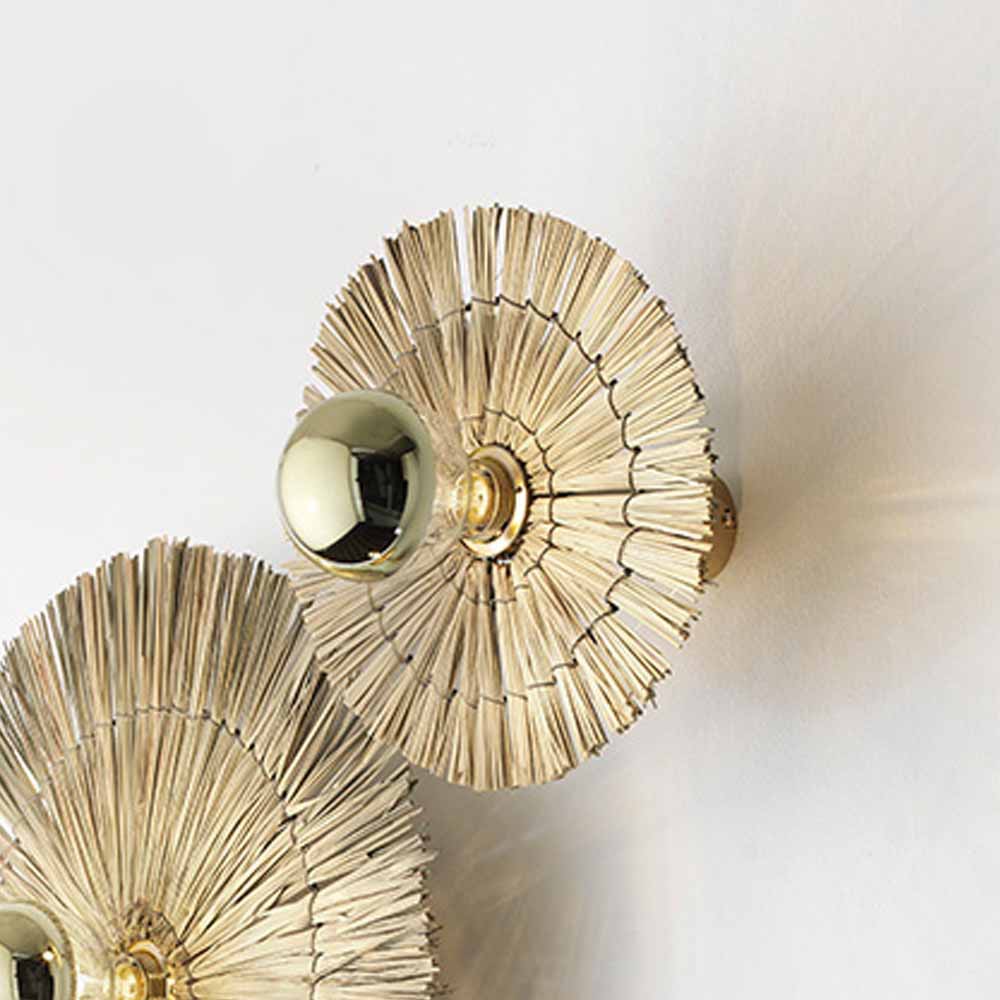 Бра натуральная соломка цоколь золотой металл VAMVIDNEE VV1028568 4 Бра натуральная соломка цоколь золотой металл VAMVIDNEE VV1028568 — изображение 4