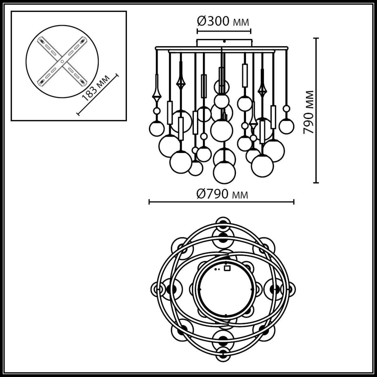 Люстра потолочная VAMVIDNEE VV1031015 3 Люстра потолочная VAMVIDNEE VV1031015 — изображение 3