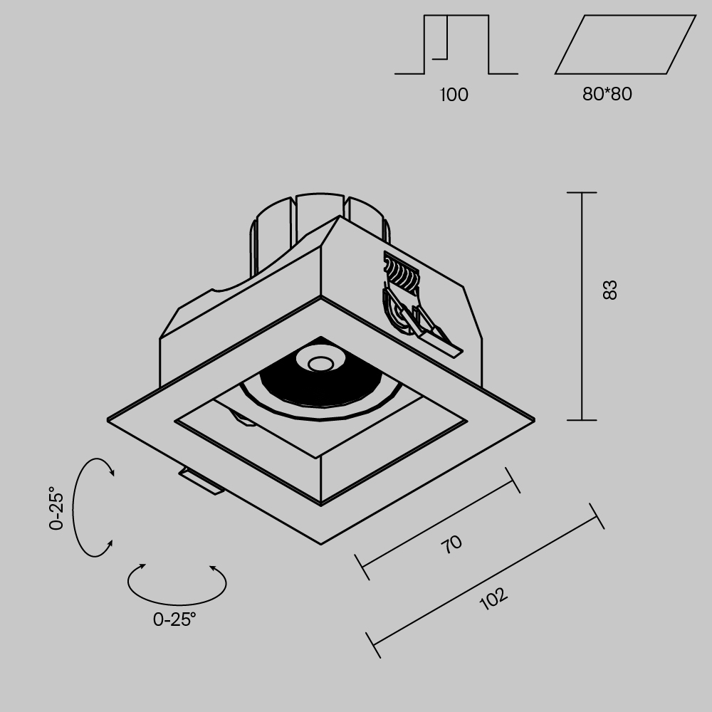 Встраиваемый светильник -- VAMVIDNEE VV1032922 9 Встраиваемый светильник -- VAMVIDNEE VV1032922 — изображение 9