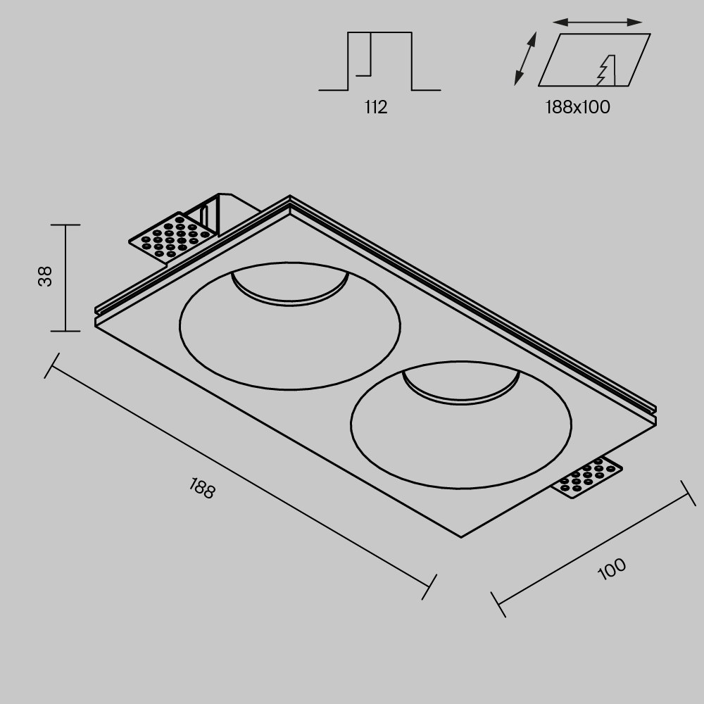 Встраиваемый светильник - VAMVIDNEE VV1032959 9 Встраиваемый светильник - VAMVIDNEE VV1032959 — изображение 9