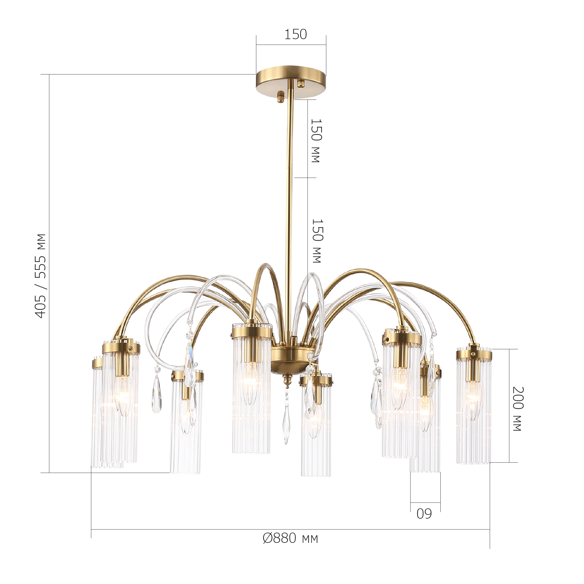 Люстра VAMVIDNEE VV1032437 8 Люстра VAMVIDNEE VV1032437 — изображение 8