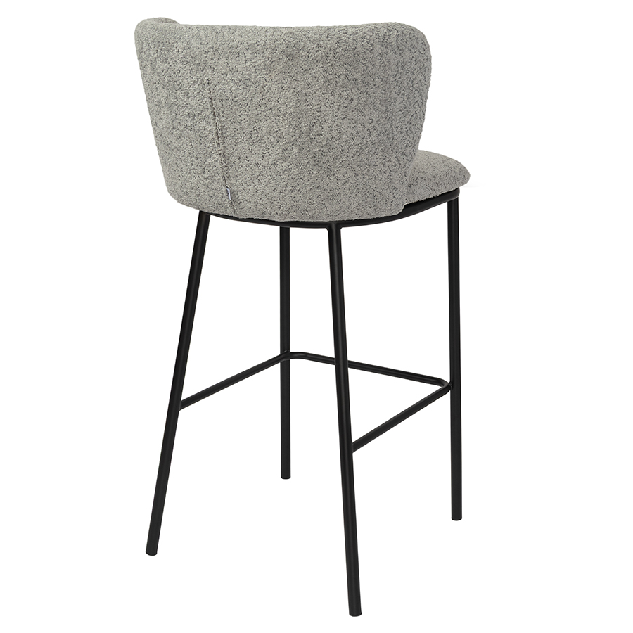 Стул барный букле серый VAMVIDNEE VV1042983 3 Стул барный букле серый VAMVIDNEE VV1042983 — изображение 3
