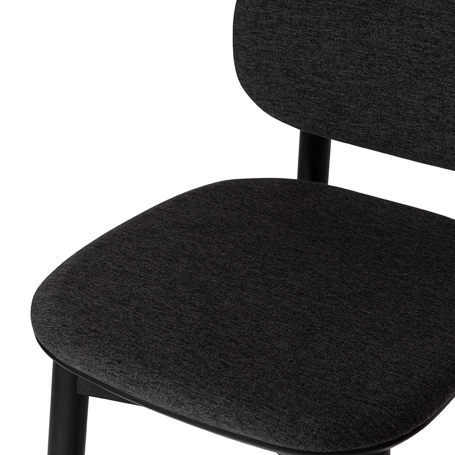 Стул барный с обивкой рогожка темно-серый VAMVIDNEE VV1042973 4 Стул барный с обивкой рогожка темно-серый VAMVIDNEE VV1042973 — изображение 4