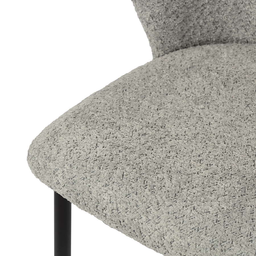 Стул барный букле серый VAMVIDNEE VV1042983 4 Стул барный букле серый VAMVIDNEE VV1042983 — изображение 4