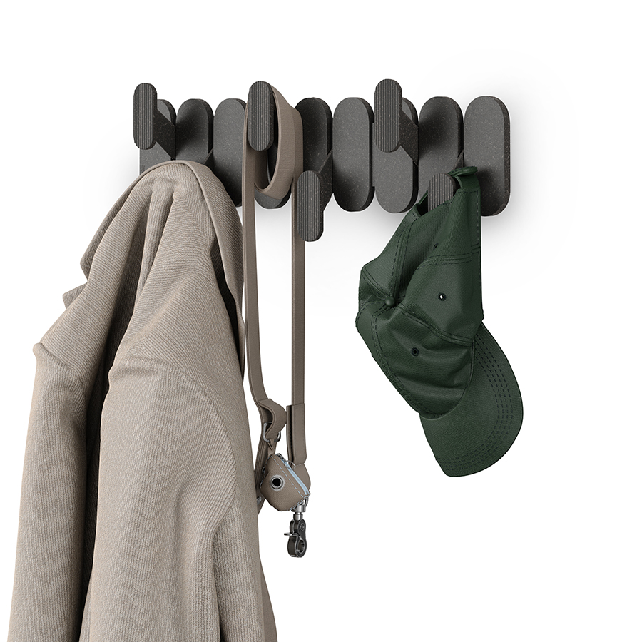 Вешалка настенная крючков черная VAMVIDNEE VV1042919 5 Вешалка настенная крючков черная VAMVIDNEE VV1042919 — изображение 5