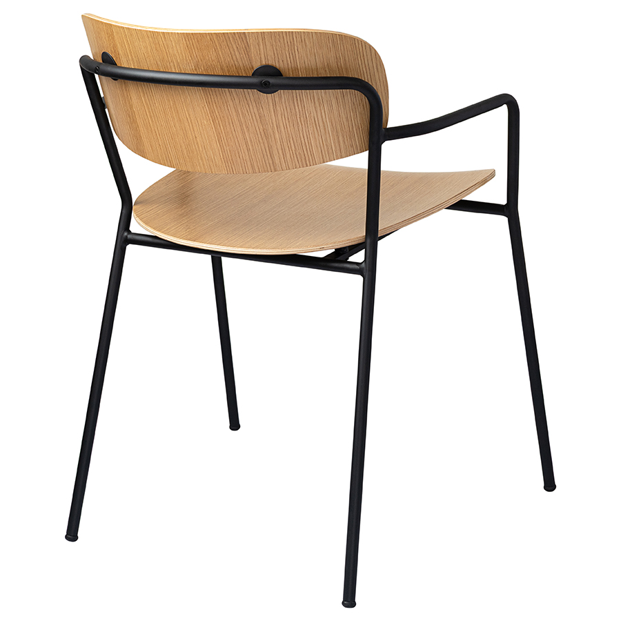 Стул с подлокотниками светлый орех VAMVIDNEE VV1042940 7 Стул с подлокотниками светлый орех VAMVIDNEE VV1042940 — изображение 7