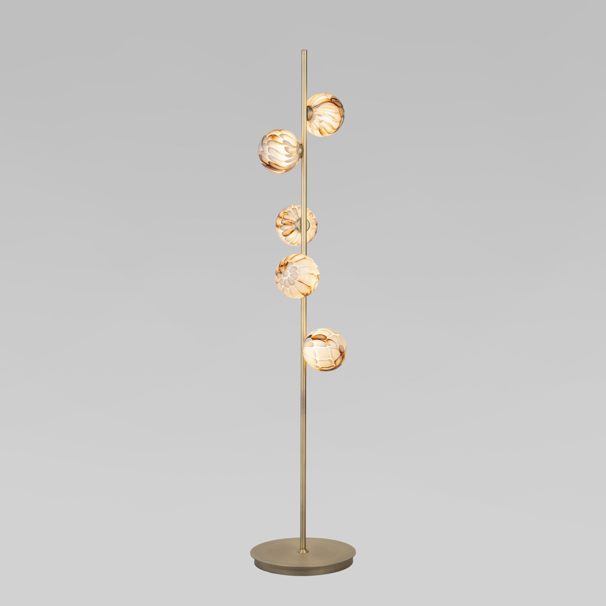 Торшер со стеклянными плафонами ручной работы VAMVIDNEE VV1043684